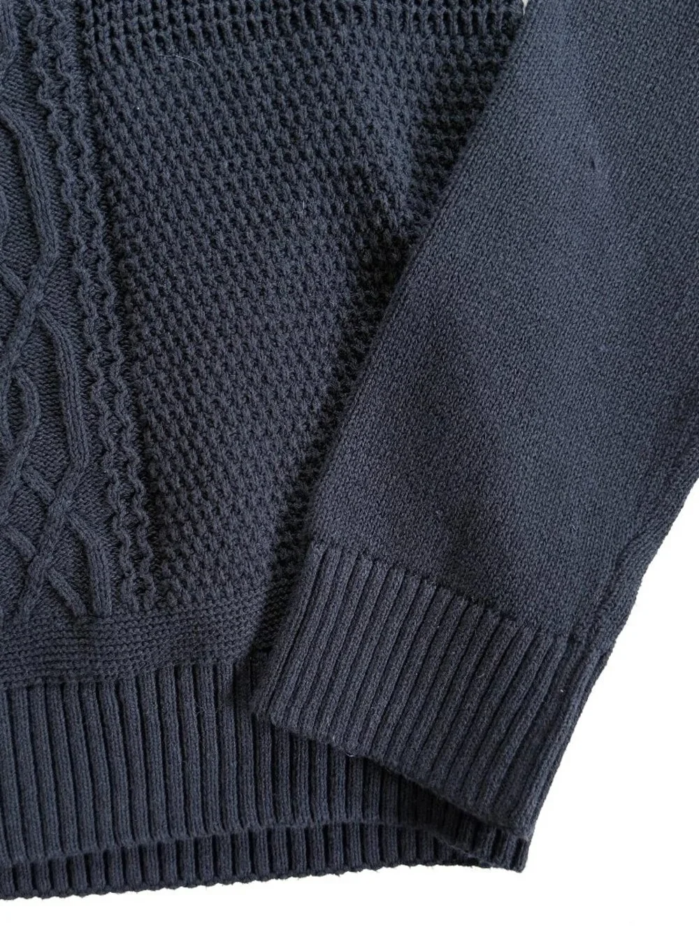 Ben Sherman Cable Knit Crewneck Sweater